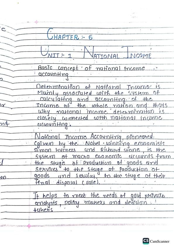First page of Business economics [ National income]