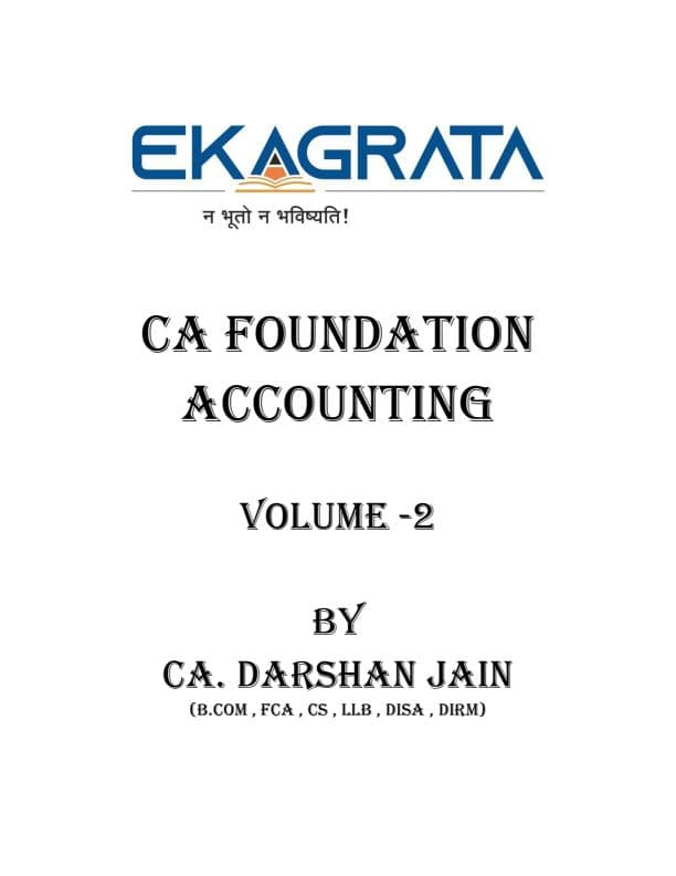 First page of Ekagrata batch accounts volume 2