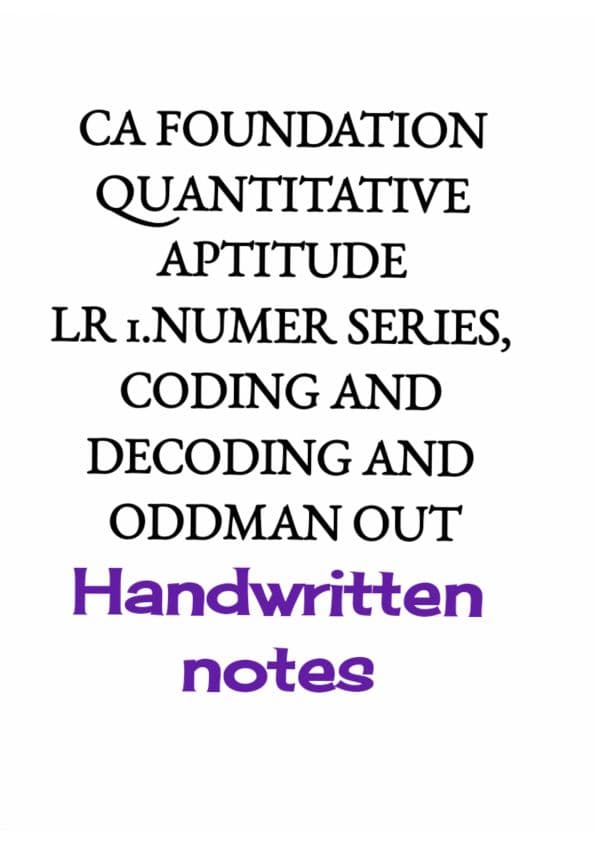 First page of LR chapter 9:Quick Revision notes ✨