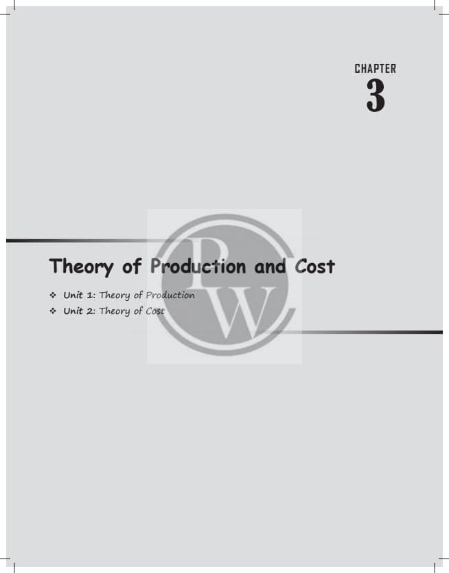 First page of PRODUCTION AND COST