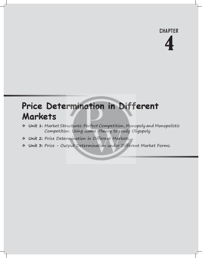 First page of PRICE DETERMINATION IN DIFFERENT MARKETS