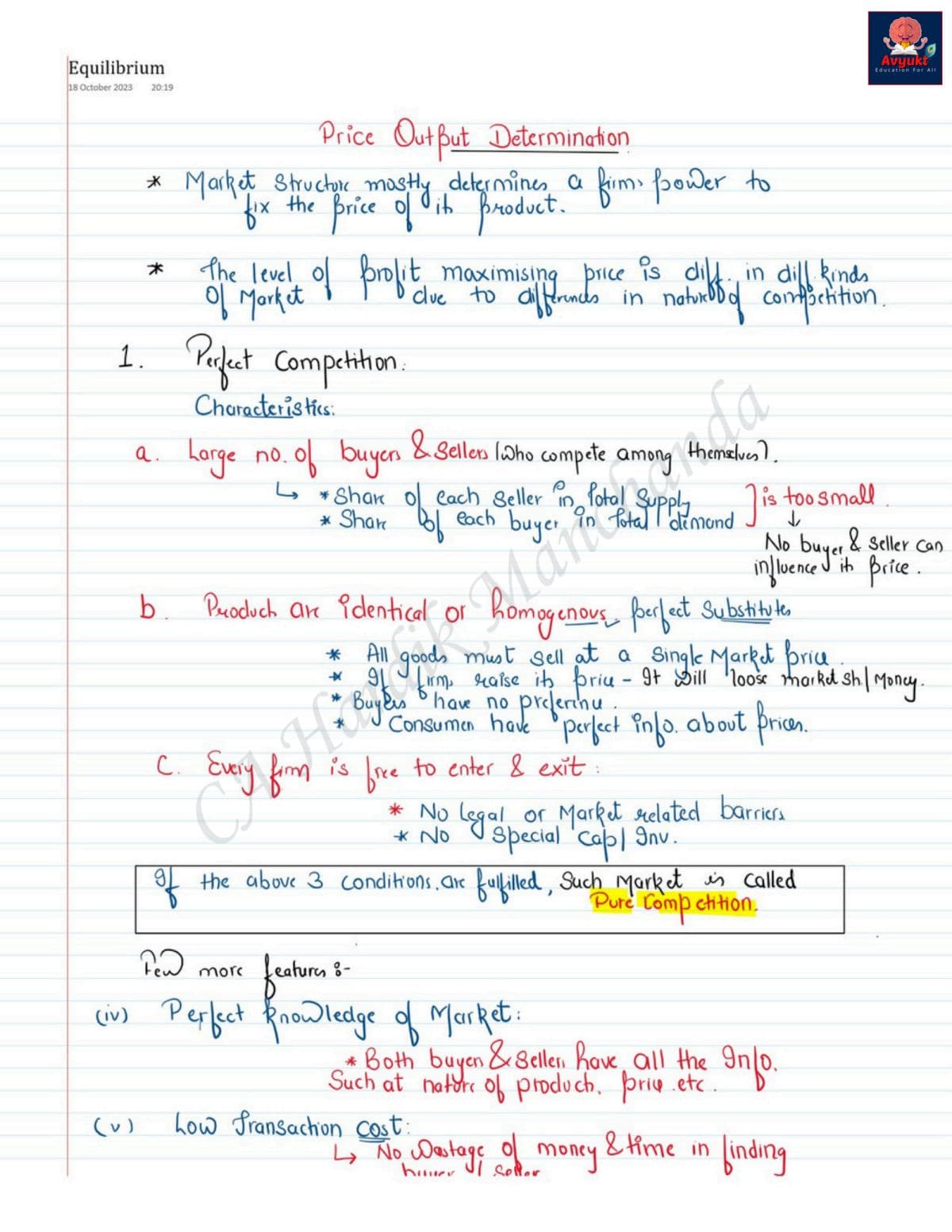 First page of Eco Ch.4 Unit.3 By Hardik Manchanda