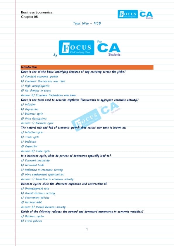 First page of Target 80+ Score Business Economics