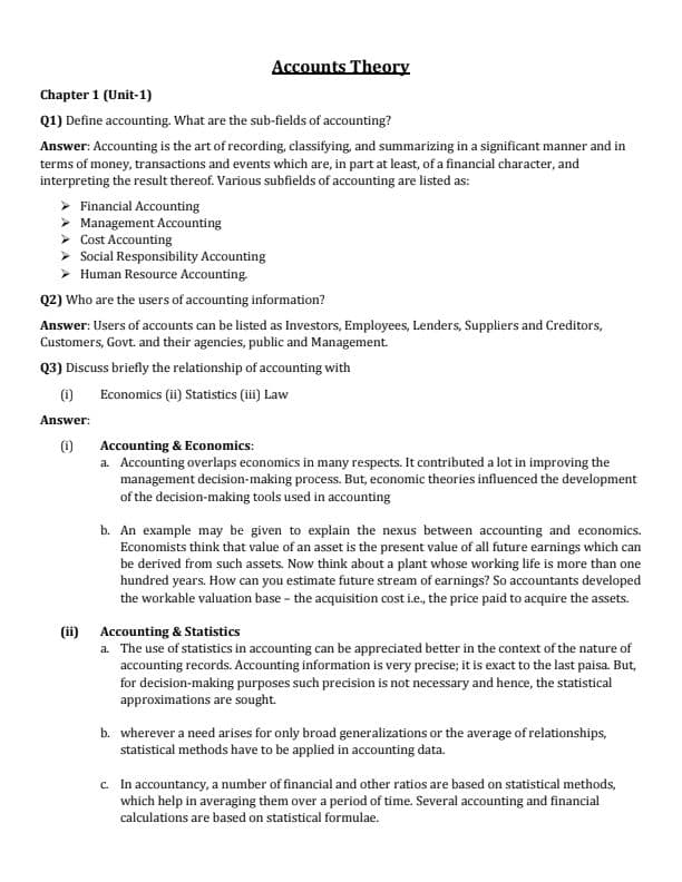 First page of Account theory-ca hardik manchanda sir Chp 1
