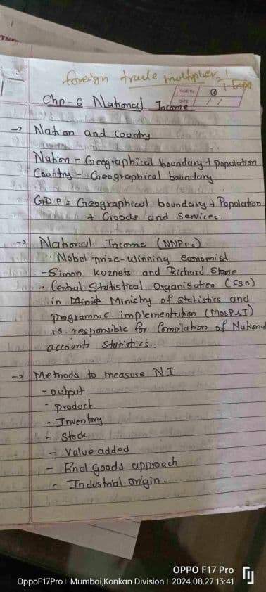 First page of Ni Follow me for notes