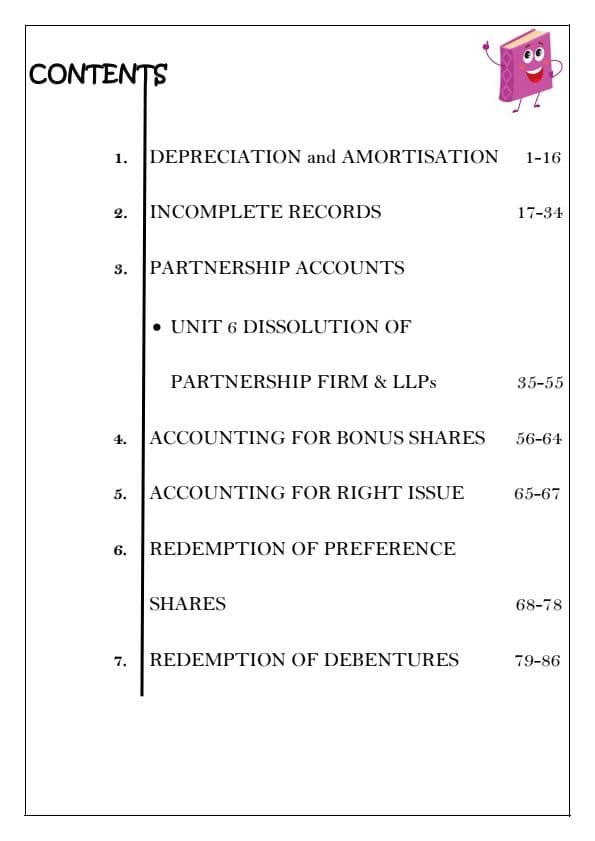 First page of Accounts all new and major topics with questions & solutions...