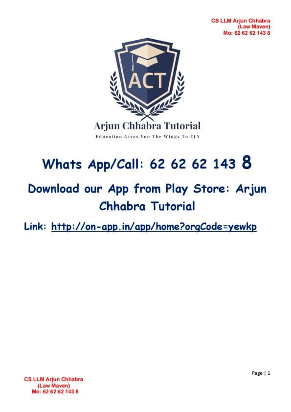 First page of Law pdf