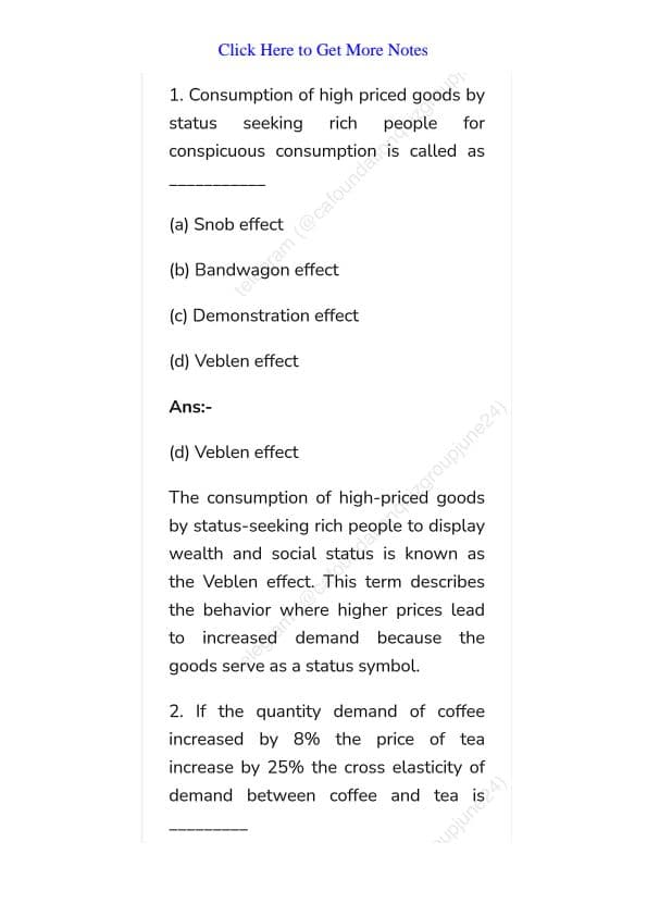 First page of Economic June Attempt Answer