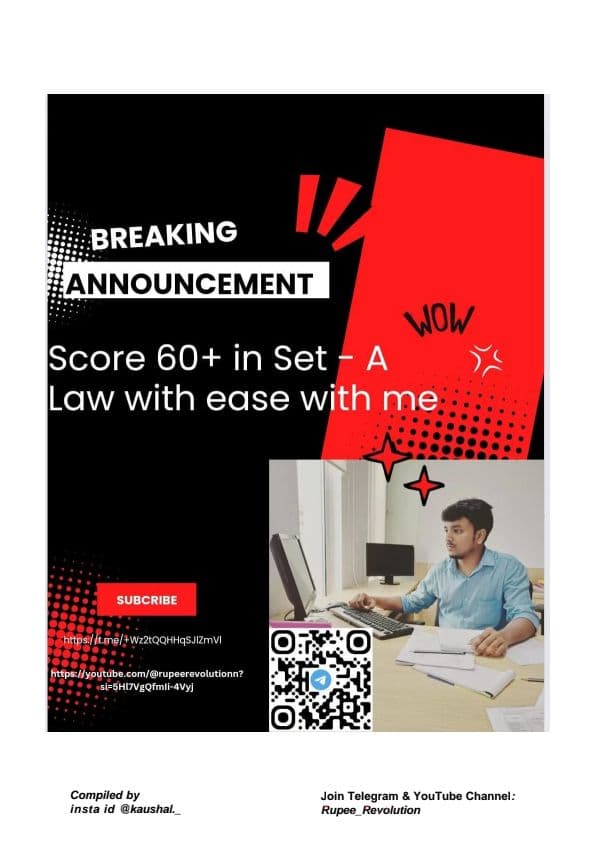 First page of SPOM set A Law Notes