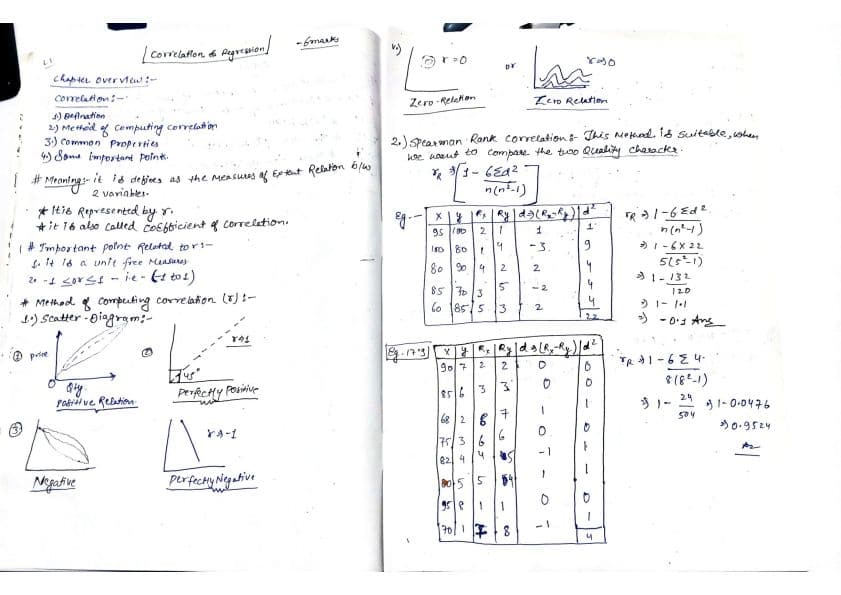 First page of Correlation & Regression