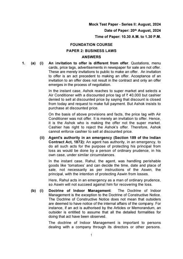 First page of Law MTP 2 solution sept 24