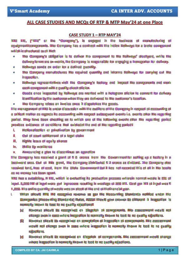 First page of Adv account MCQ
