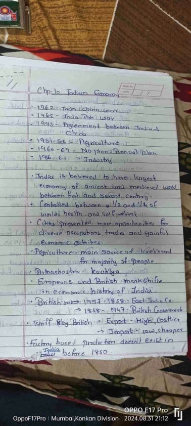 First page of Indian economy pdf Give trophies and follow me to get more notes on my page