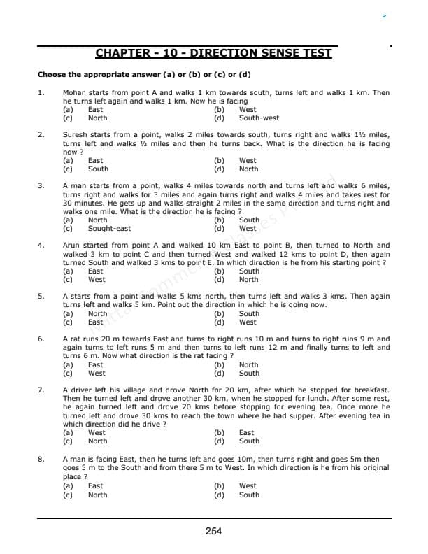 First page of Ca foundation quantitative aptitude chapter 10. Practice questions