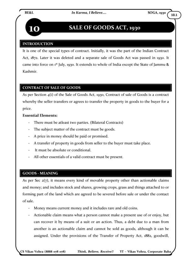 First page of Law