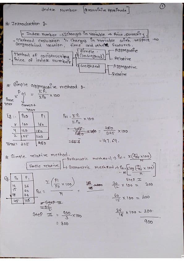 First page of Quantitative aptitude Chapter 18 Notes