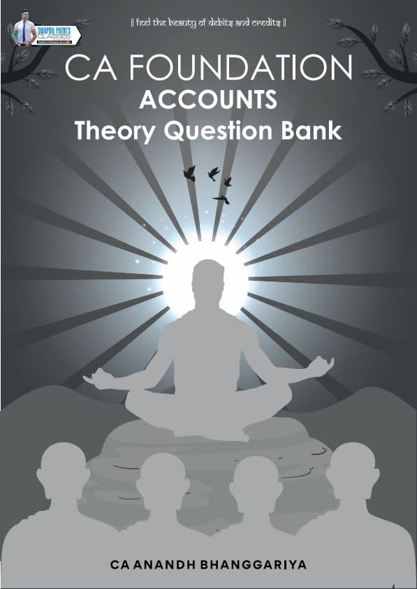 First page of Accounts detailed theory Question Bank for CA foundation