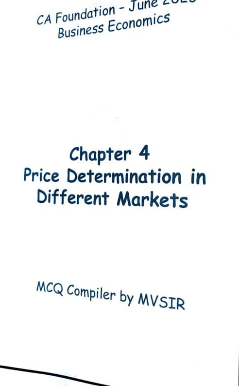 First page of MCQ Compiler by MV sir chapter 4 CA foundation