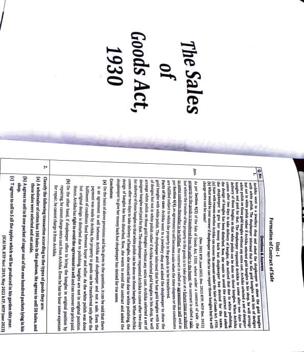 First page of Law soga practice questions