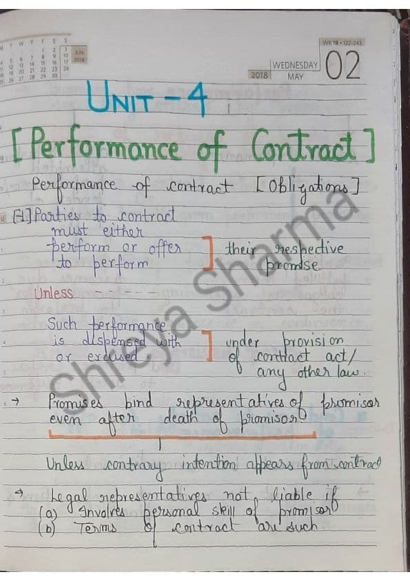 First page of Chapter 2 unit 4