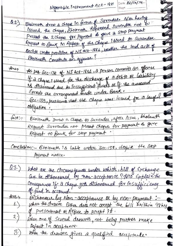 First page of N I ACT -1881