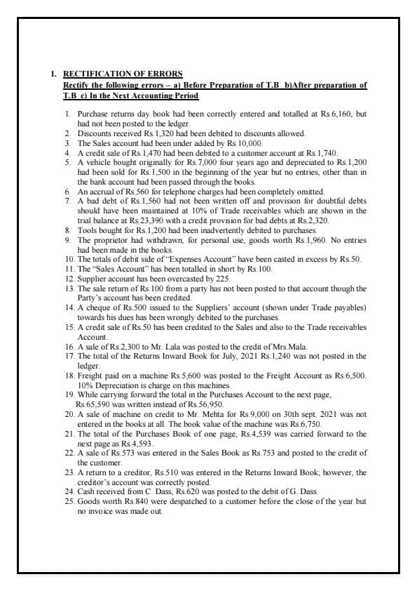 First page of CA FOUNDATION ACCOUNT MOST IMP QUESTIONS FROM ALL SYLLABUS