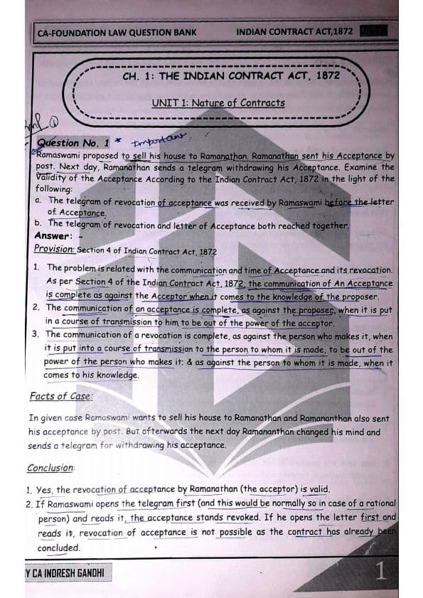 First page of ig sir question bank