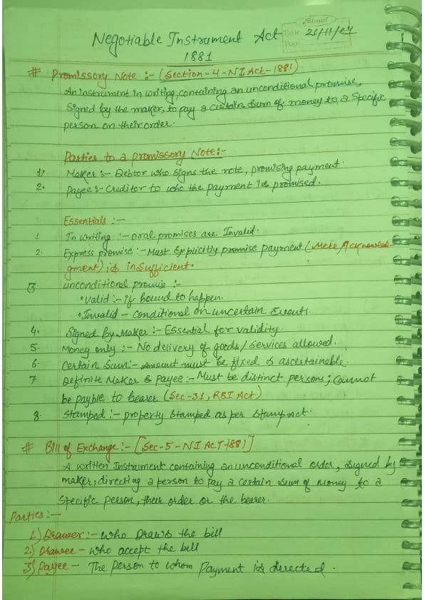 First page of NI ACT-1881