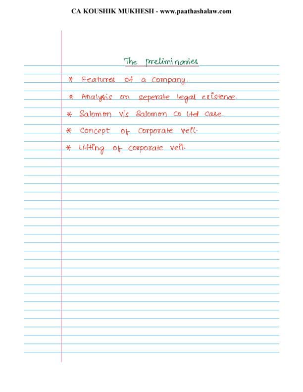First page of The companies act