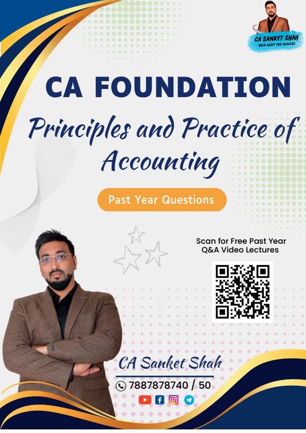First page of CA FOUNDATION ACCOUNT PAST YEAR QUESTIONS MOST MOST IMP AND A PREPARATION BOOSTER FOR CA ASPIRT WHO PREPARE FOR JAN 2025/MAY 2025