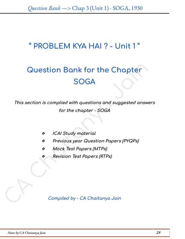 First page of Practice question given by Cj sir