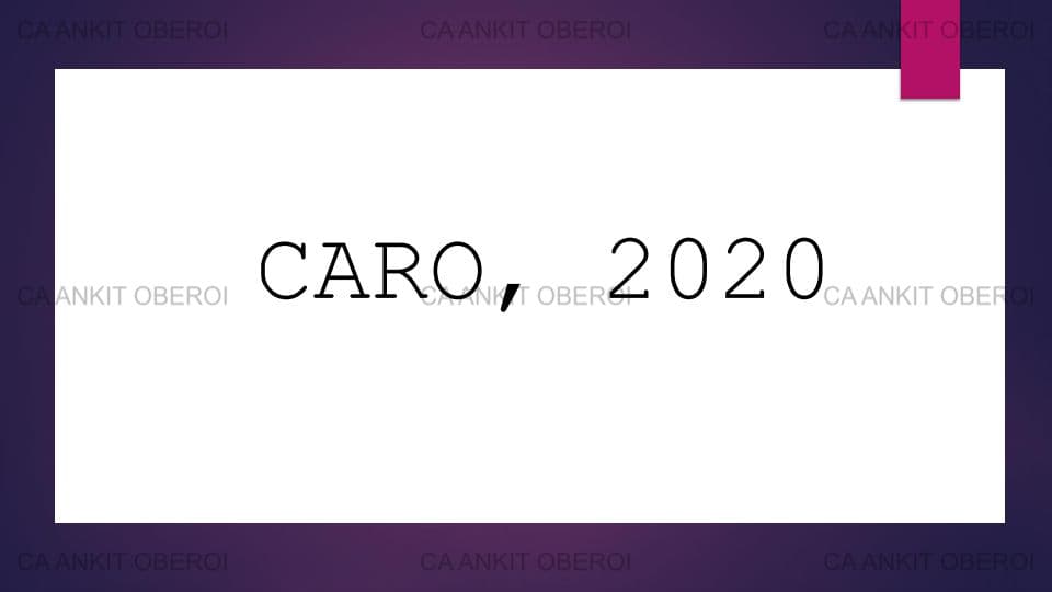 First page of Audit chart #CARO