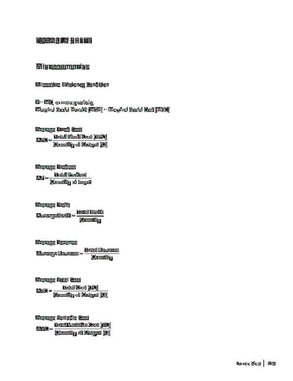 First page of Formulas Of economics