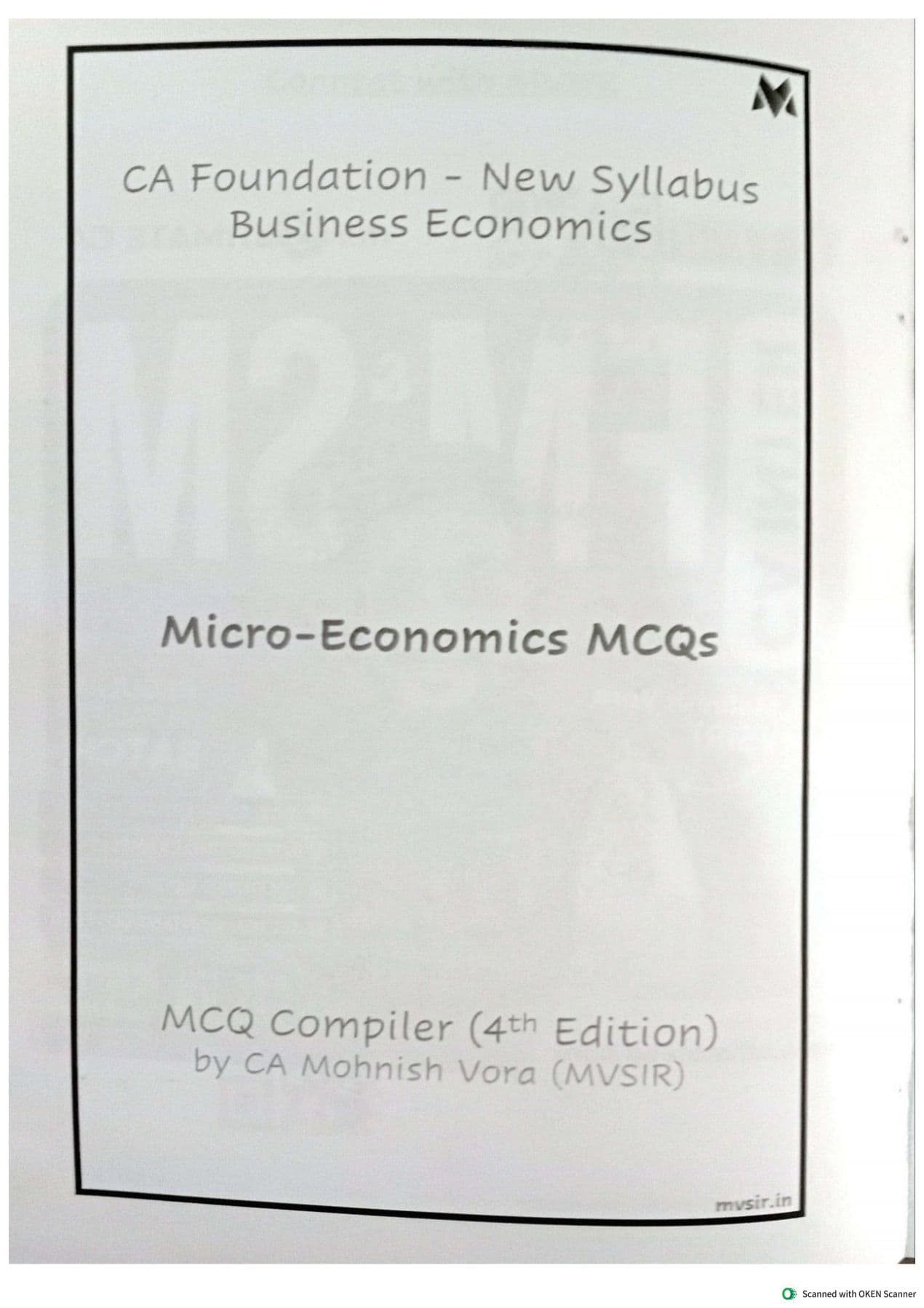 First page of MV Sir compiler Macro