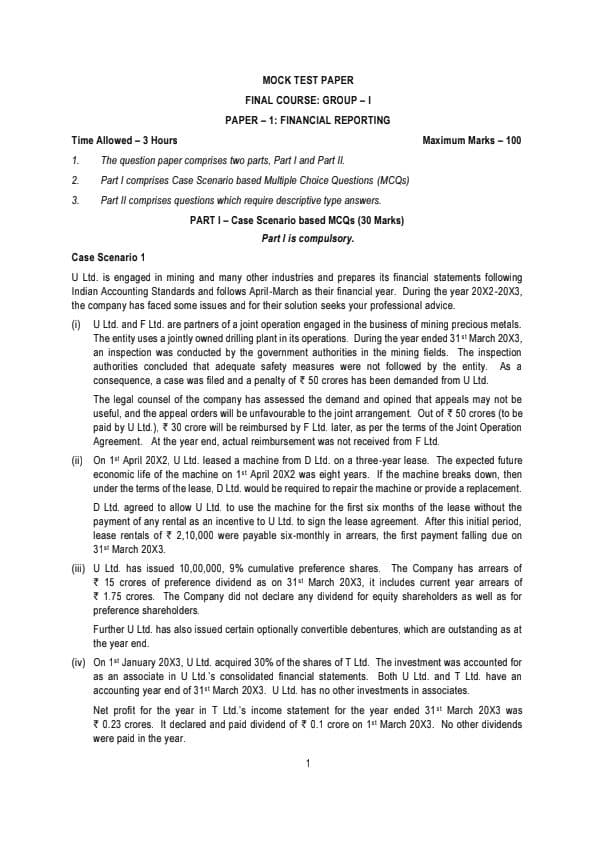 First page of MTP 1 For May 24