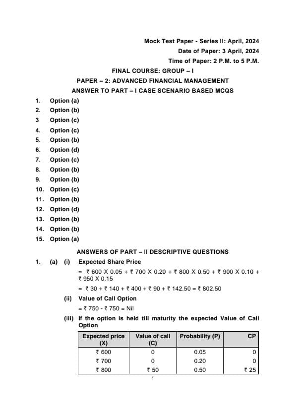 First page of MTP 2 Answers For May 24