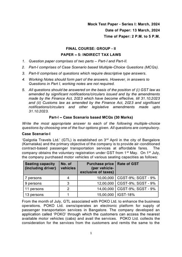 First page of MTP 1 For May 24