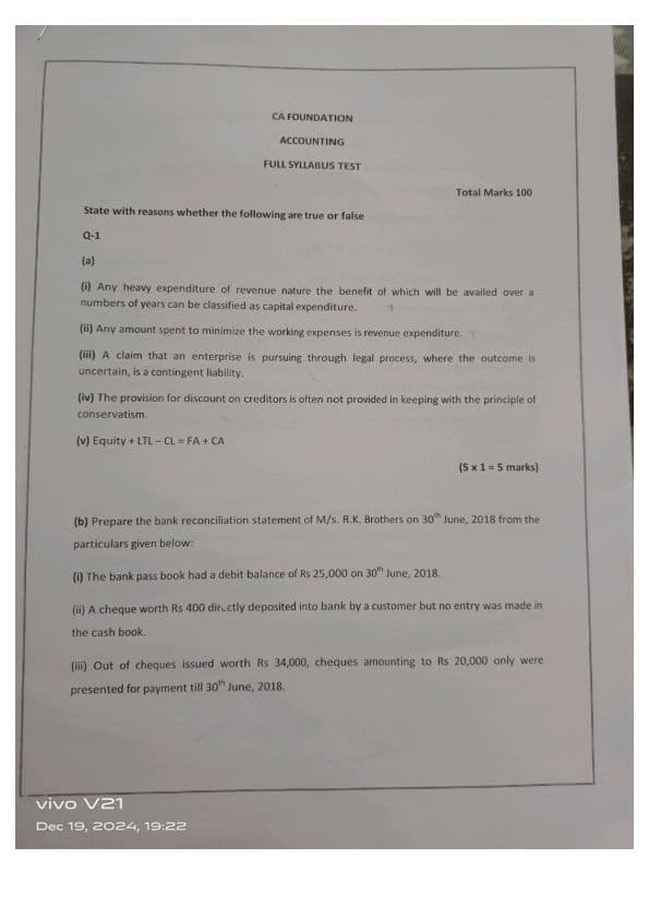 First page of Accounting paper 2 by jksc prelims