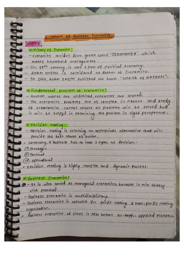 First page of MICRO ECONOMICS