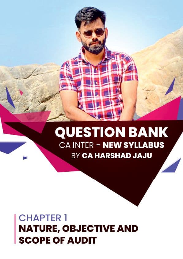 First page of Audit Question Bank of CA Harshad Jaju