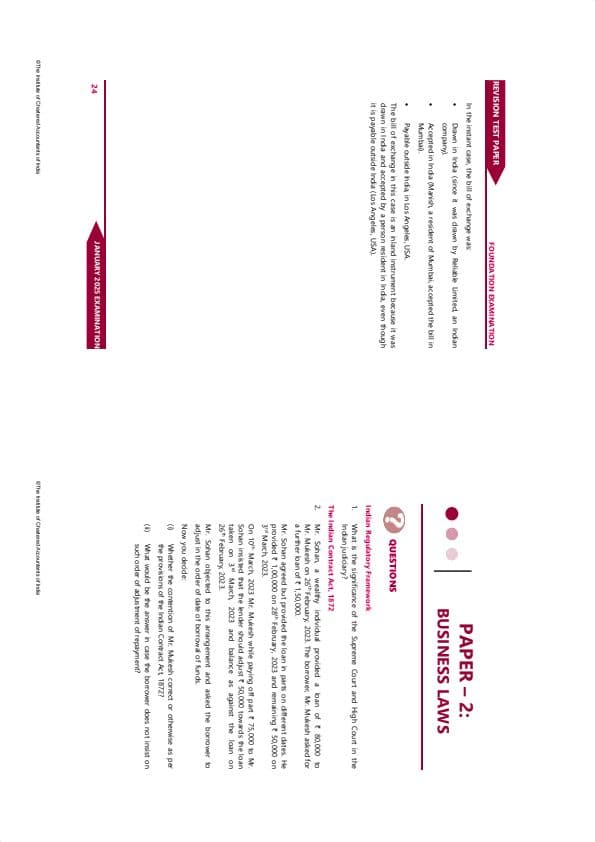 First page of Business Law RTP Jan 2025 in Booklet Form Just print it and stepple it middle.