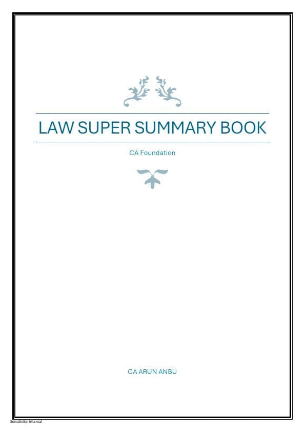 First page of Law notes