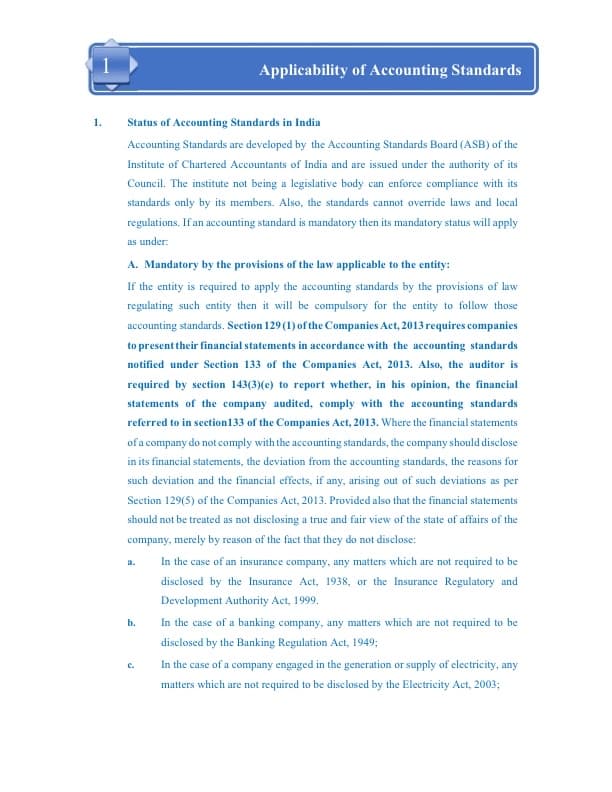 First page of AS NOTES WITH QUESTIONS BY CA RAVI SONKHIYA
