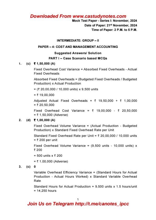 First page of MTP 1 2025 cost