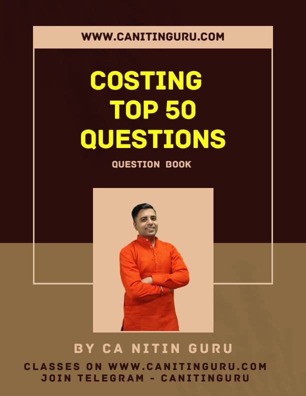 First page of COSTING TOP 50 Q. BY NITIN GURU SIR
