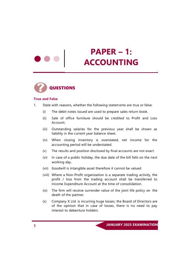 First page of Revision paper January 2024