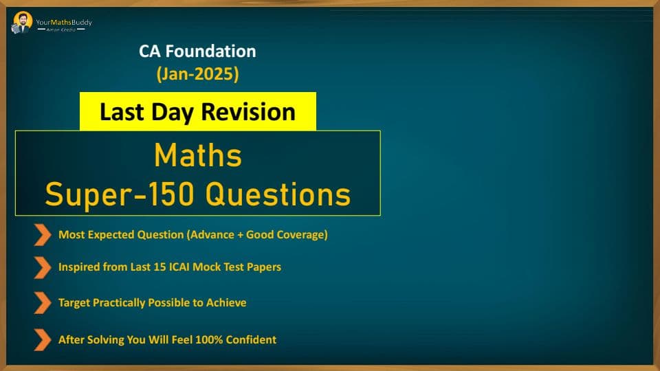 First page of Super 150 QUESTIONS MATHS