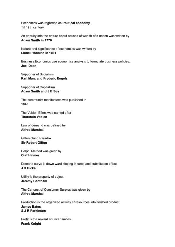 First page of All Economist name list