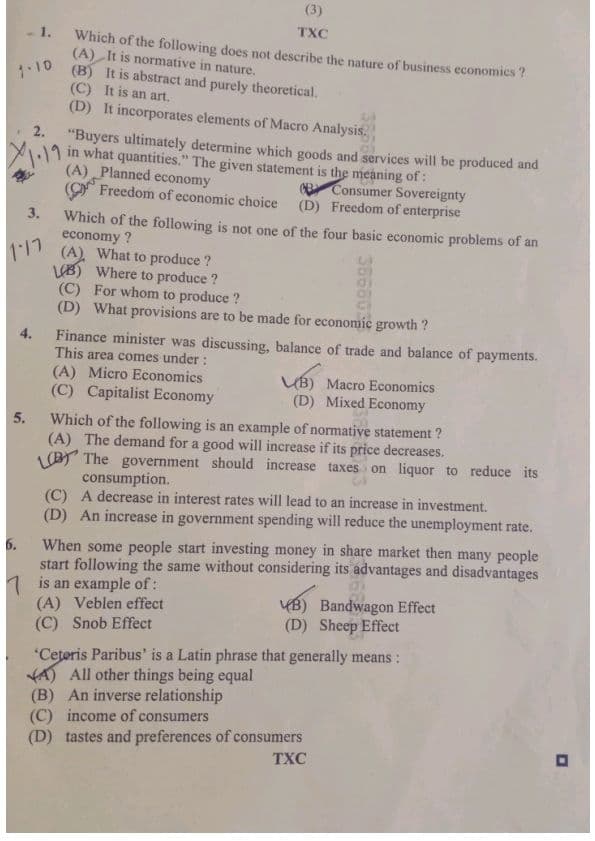First page of Economics January 20 2025