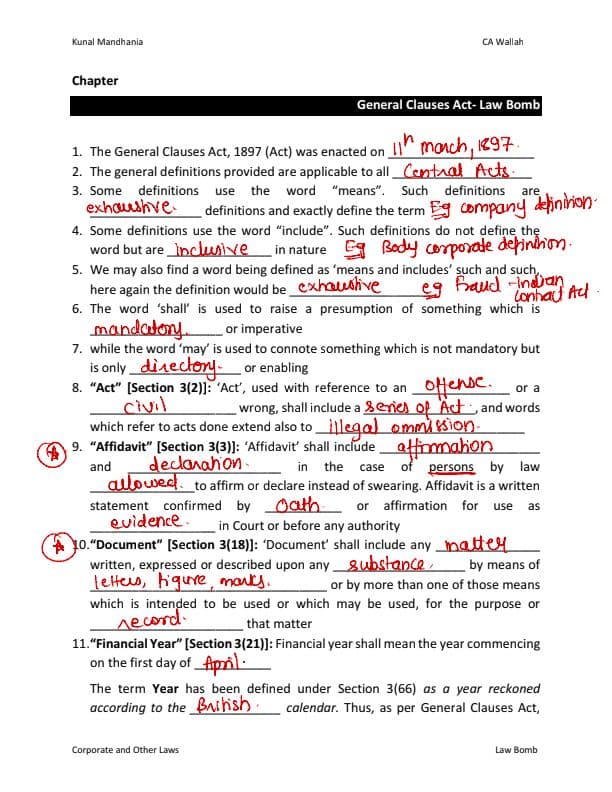 First page of Ca intermediate